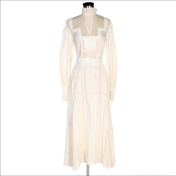 VTG 1970 GIORGIO DI ST D’ ANGELO EDWARDIAN DRESS. - Picture 3 of 8